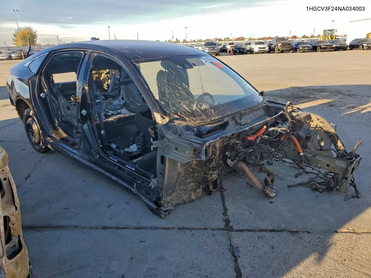 1HGCV3F24NA034003 2022 Honda Accord Hybrid Sport