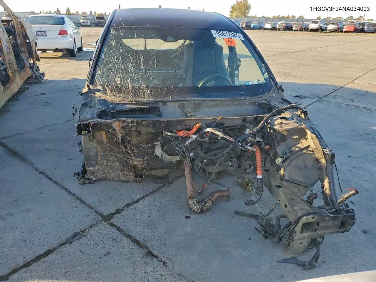 1HGCV3F24NA034003 2022 Honda Accord Hybrid Sport
