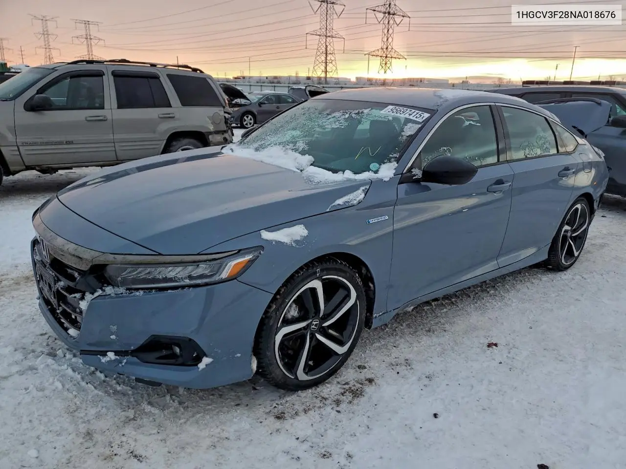 1HGCV3F28NA018676 2022 Honda Accord Hybrid Sport