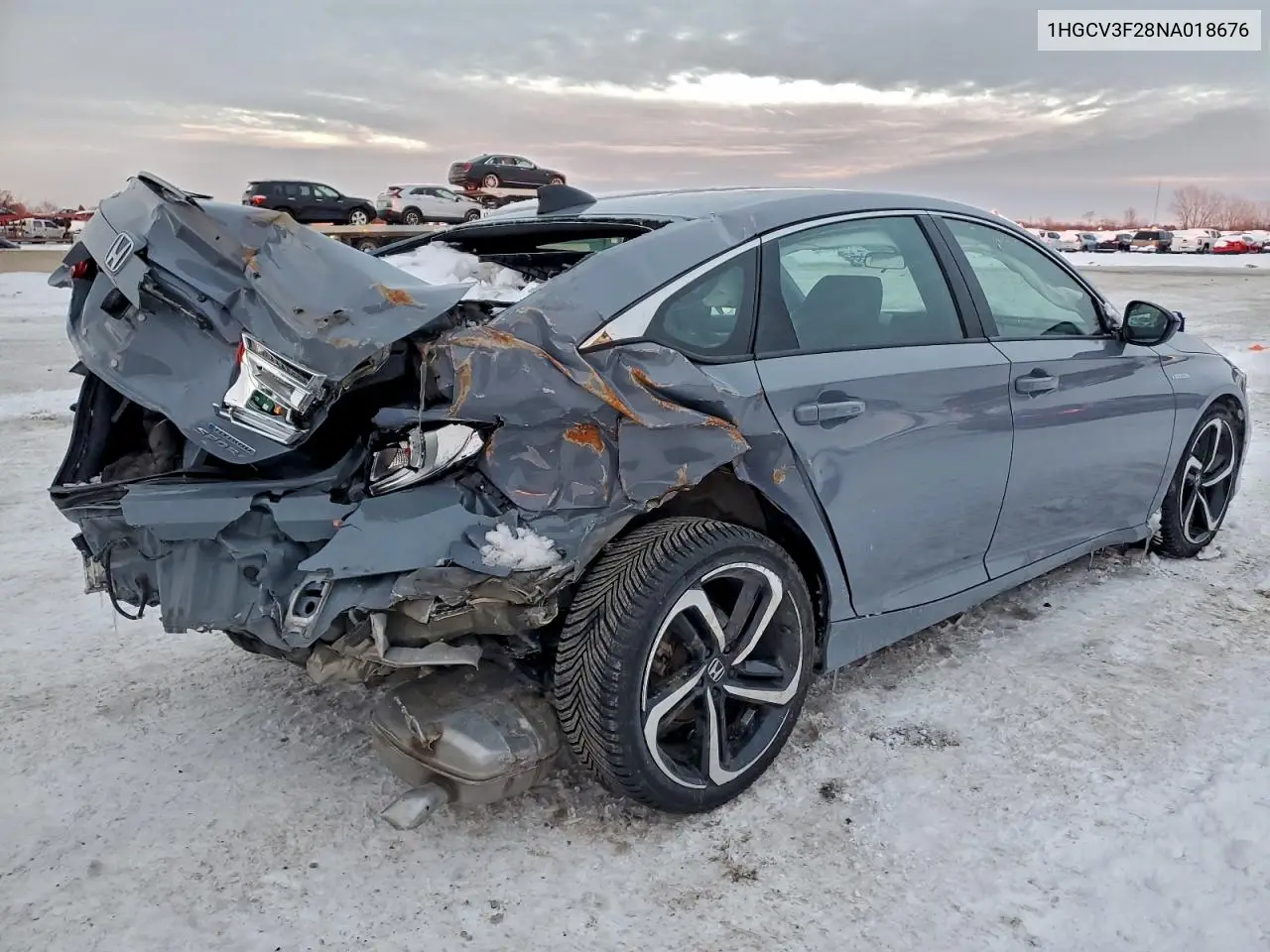 1HGCV3F28NA018676 2022 Honda Accord Hybrid Sport
