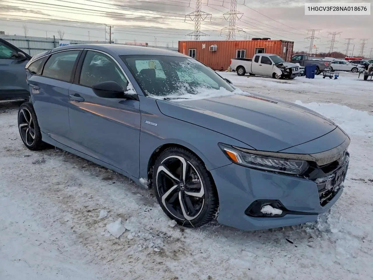 1HGCV3F28NA018676 2022 Honda Accord Hybrid Sport