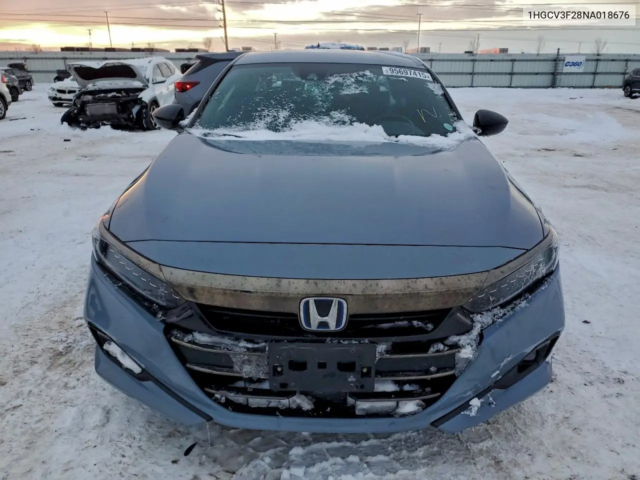 1HGCV3F28NA018676 2022 Honda Accord Hybrid Sport