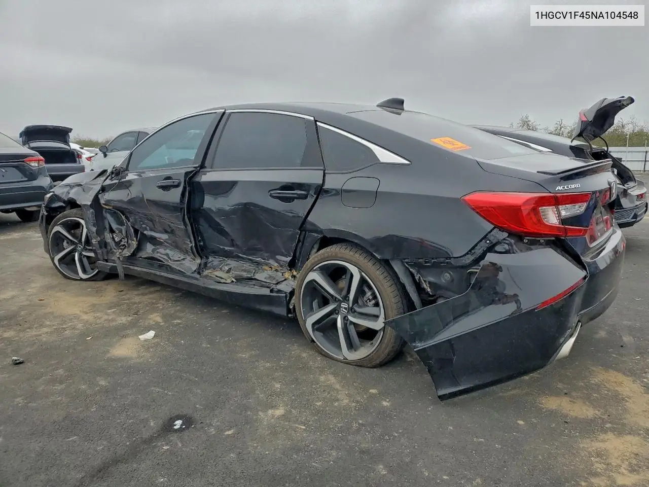 1HGCV1F45NA104548 2022 Honda Accord Sport Se