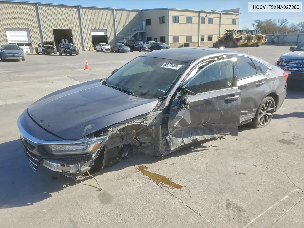 1HGCV1F5XNA027300 2022 Honda Accord Exl