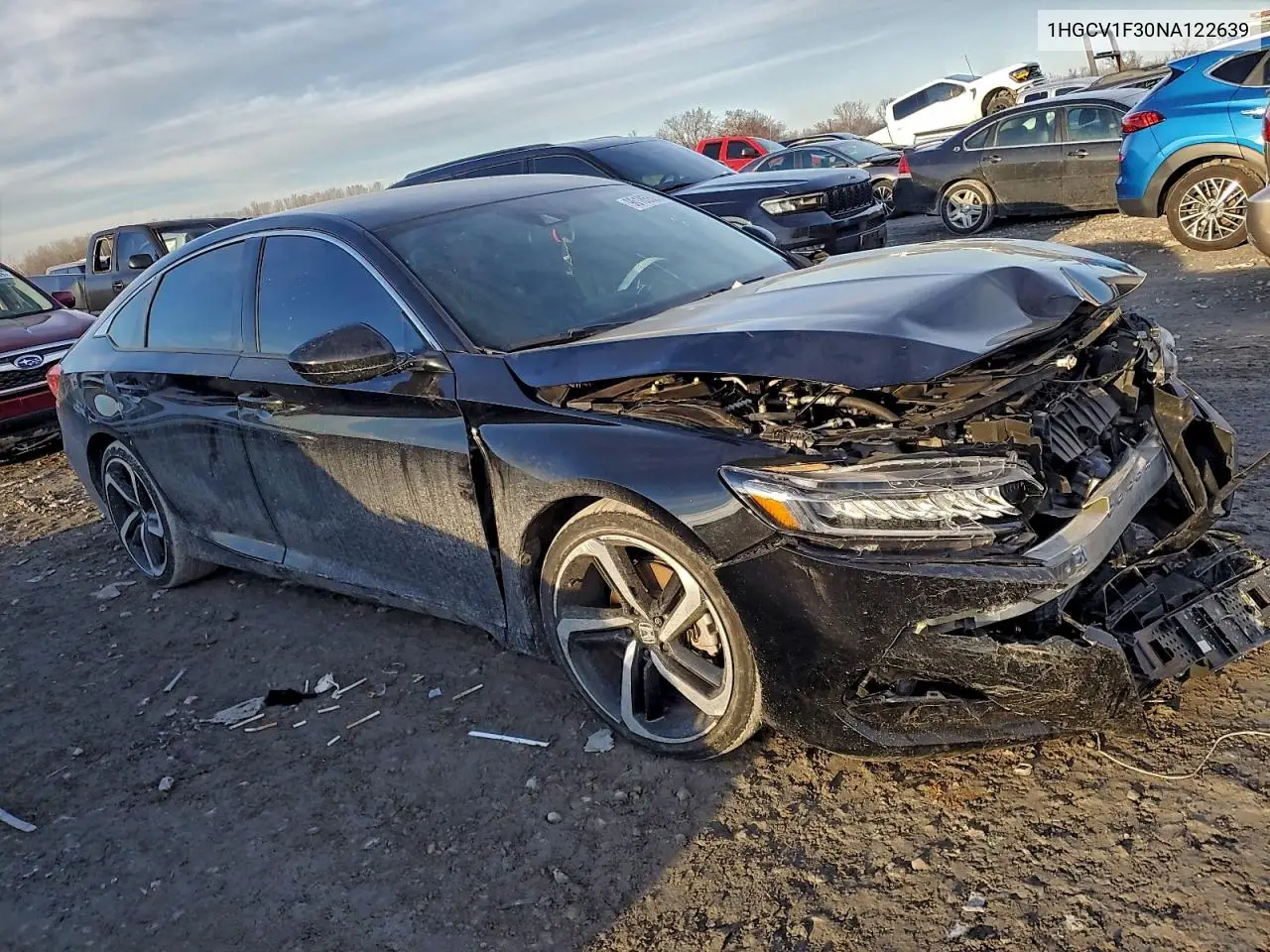 1HGCV1F30NA122639 2022 Honda Accord Sport