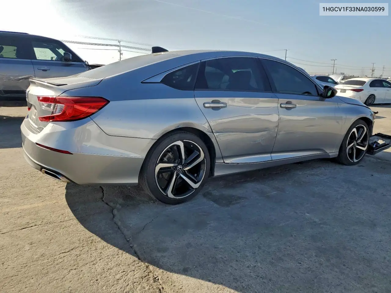 1HGCV1F33NA030599 2022 Honda Accord Sport
