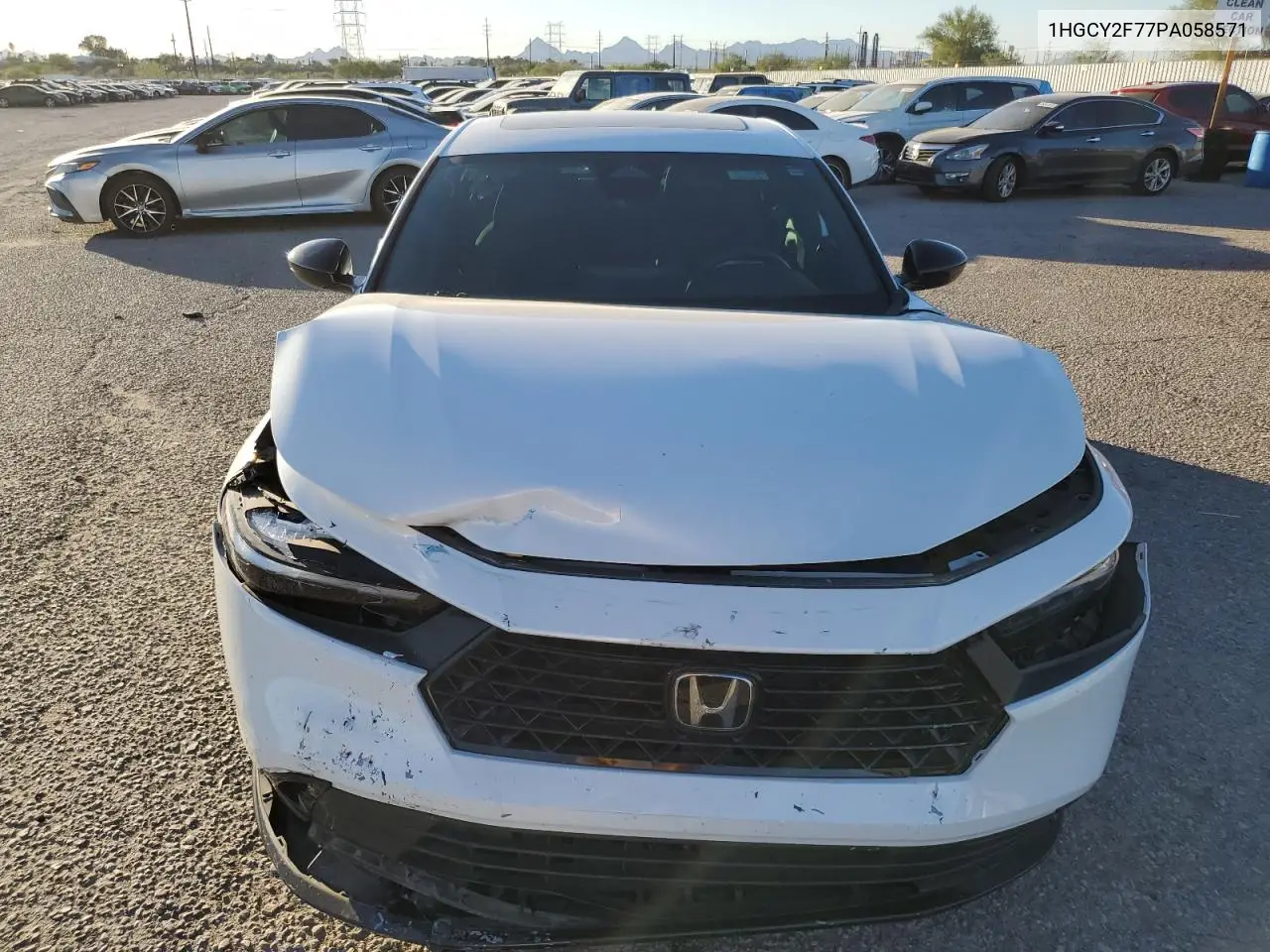 1HGCY2F77PA058571 2023 Honda Accord Hybrid Sport-L