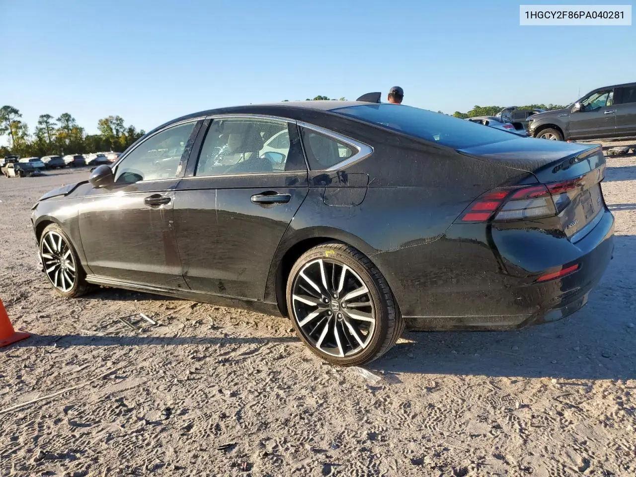 1HGCY2F86PA040281 2023 Honda Accord Touring Hybrid