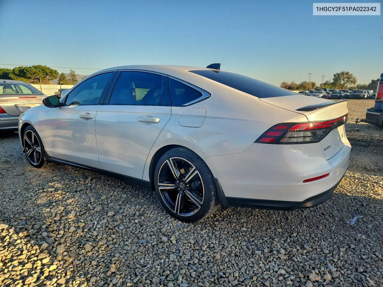 1HGCY2F51PA022342 2023 Honda Accord Hybrid Sport