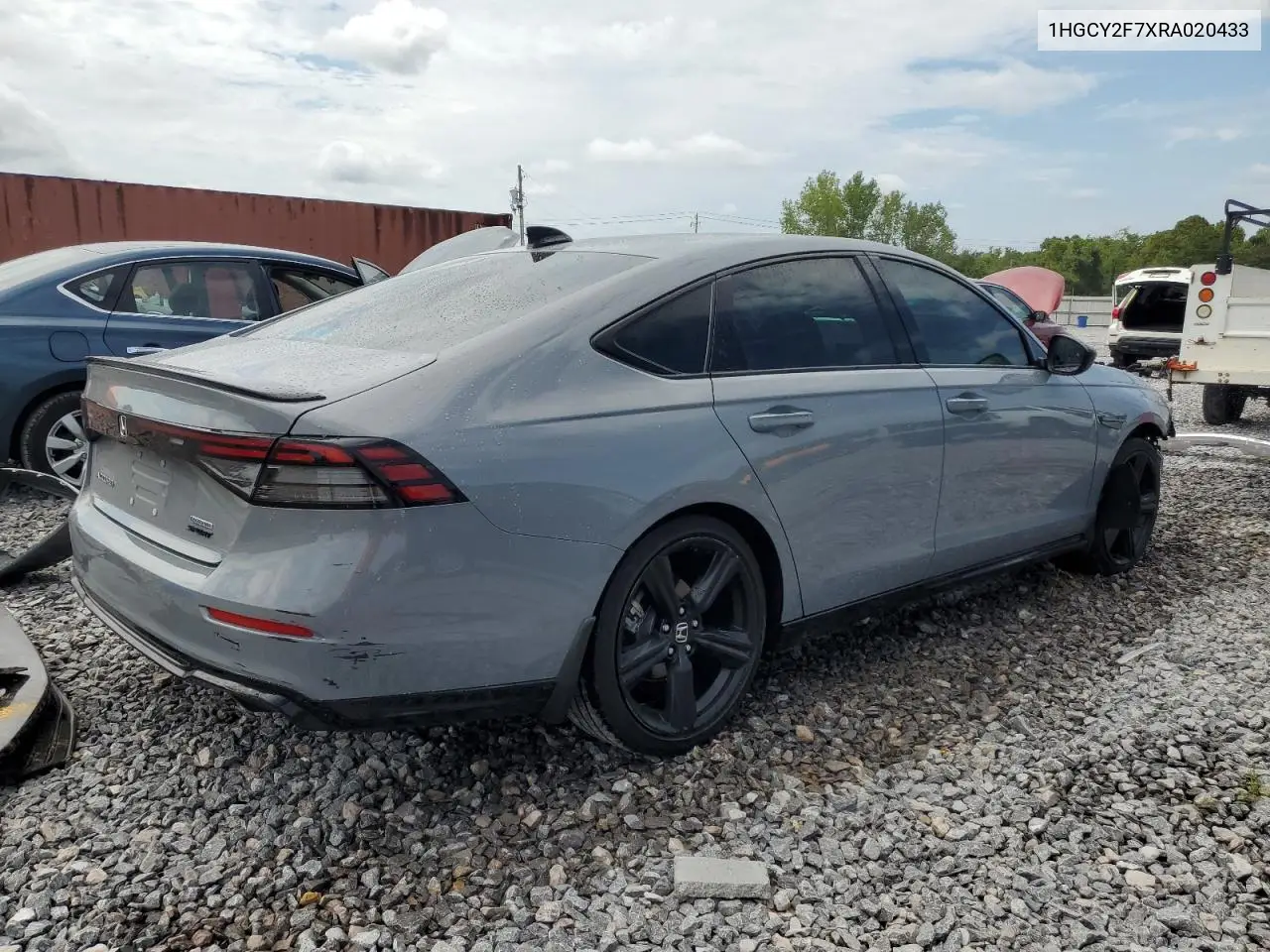 1HGCY2F7XRA020433 2024 Honda Accord Hybrid Sport-L