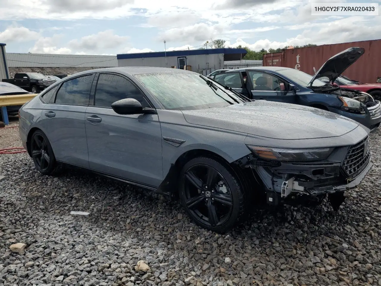 1HGCY2F7XRA020433 2024 Honda Accord Hybrid Sport-L
