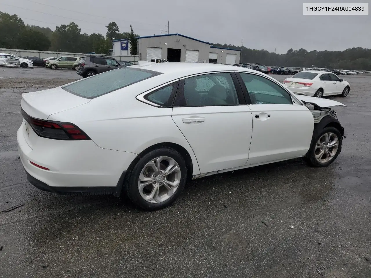 1HGCY1F24RA004839 2024 Honda Accord Lx