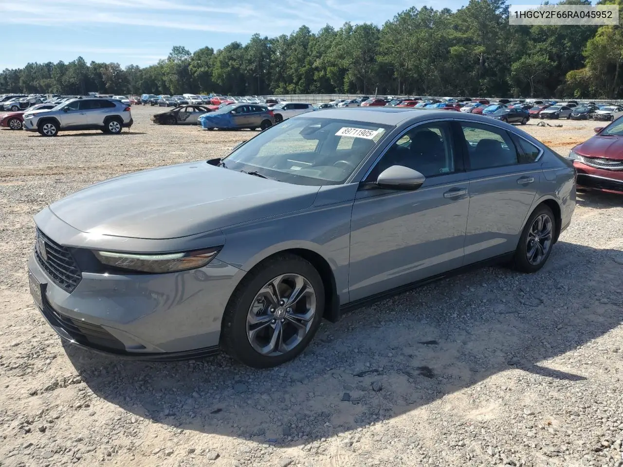 1HGCY2F66RA045952 2024 Honda Accord Hybrid Exl