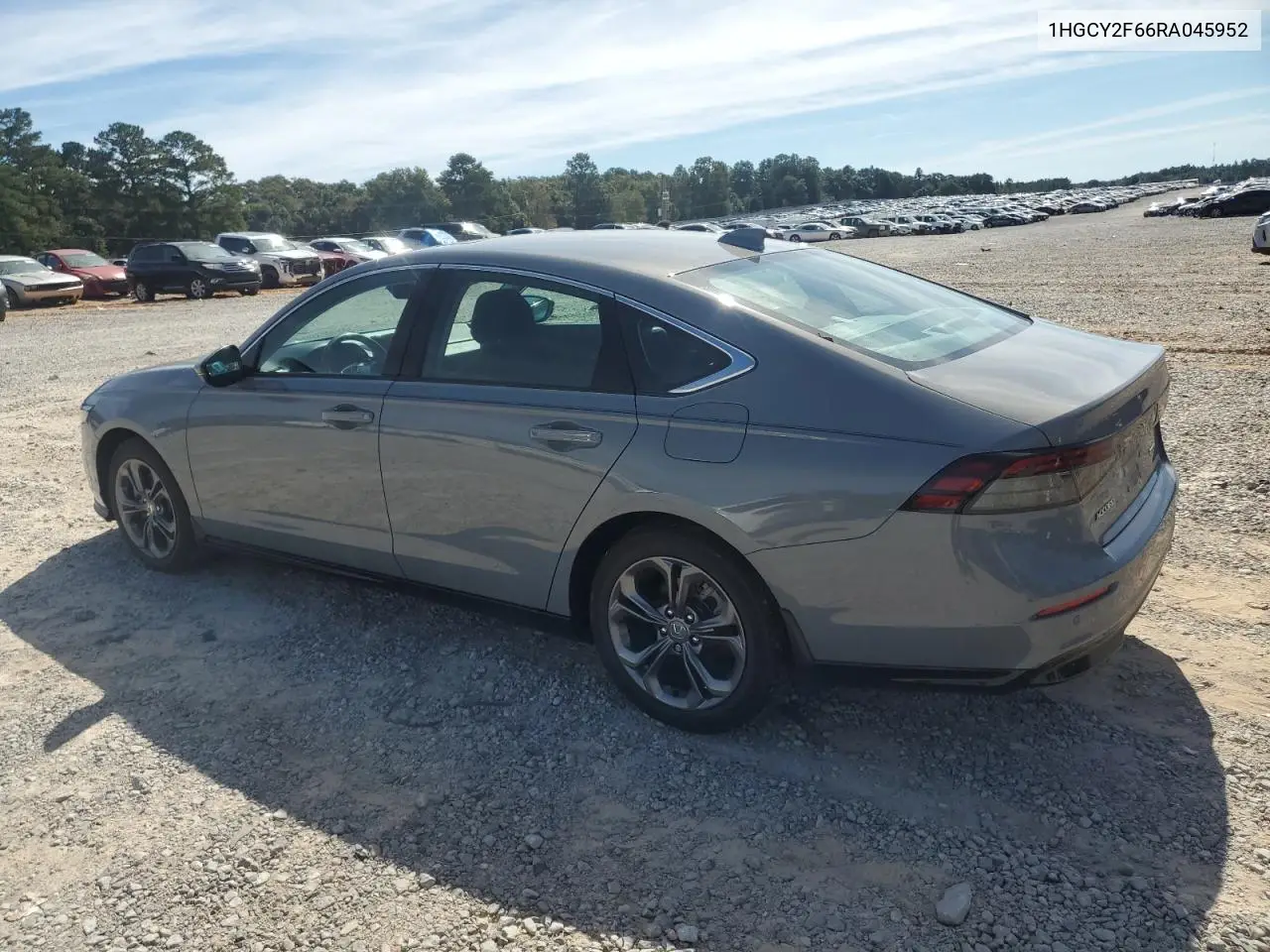 1HGCY2F66RA045952 2024 Honda Accord Hybrid Exl