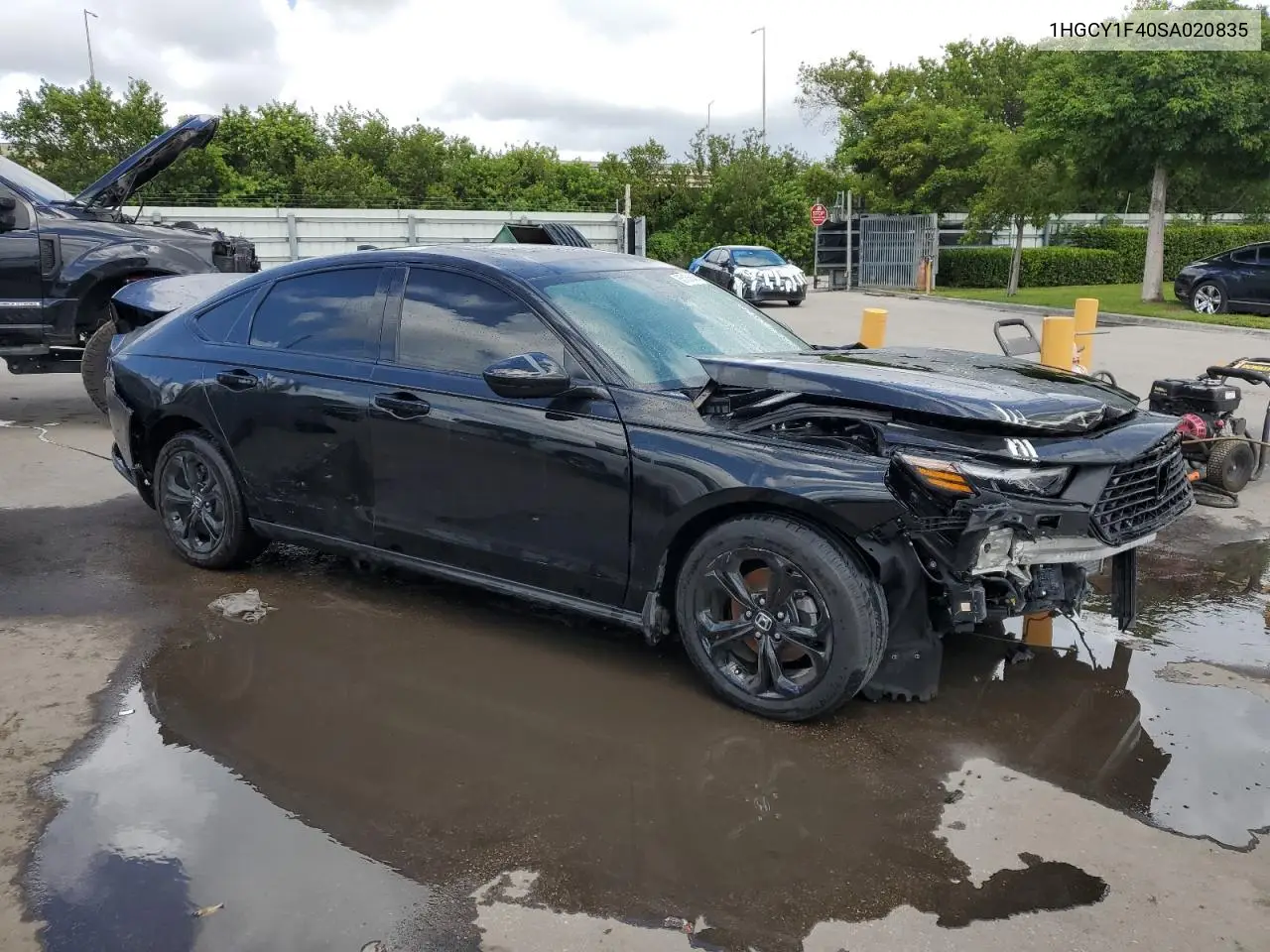 1HGCY1F40SA020835 2025 Honda Accord Se