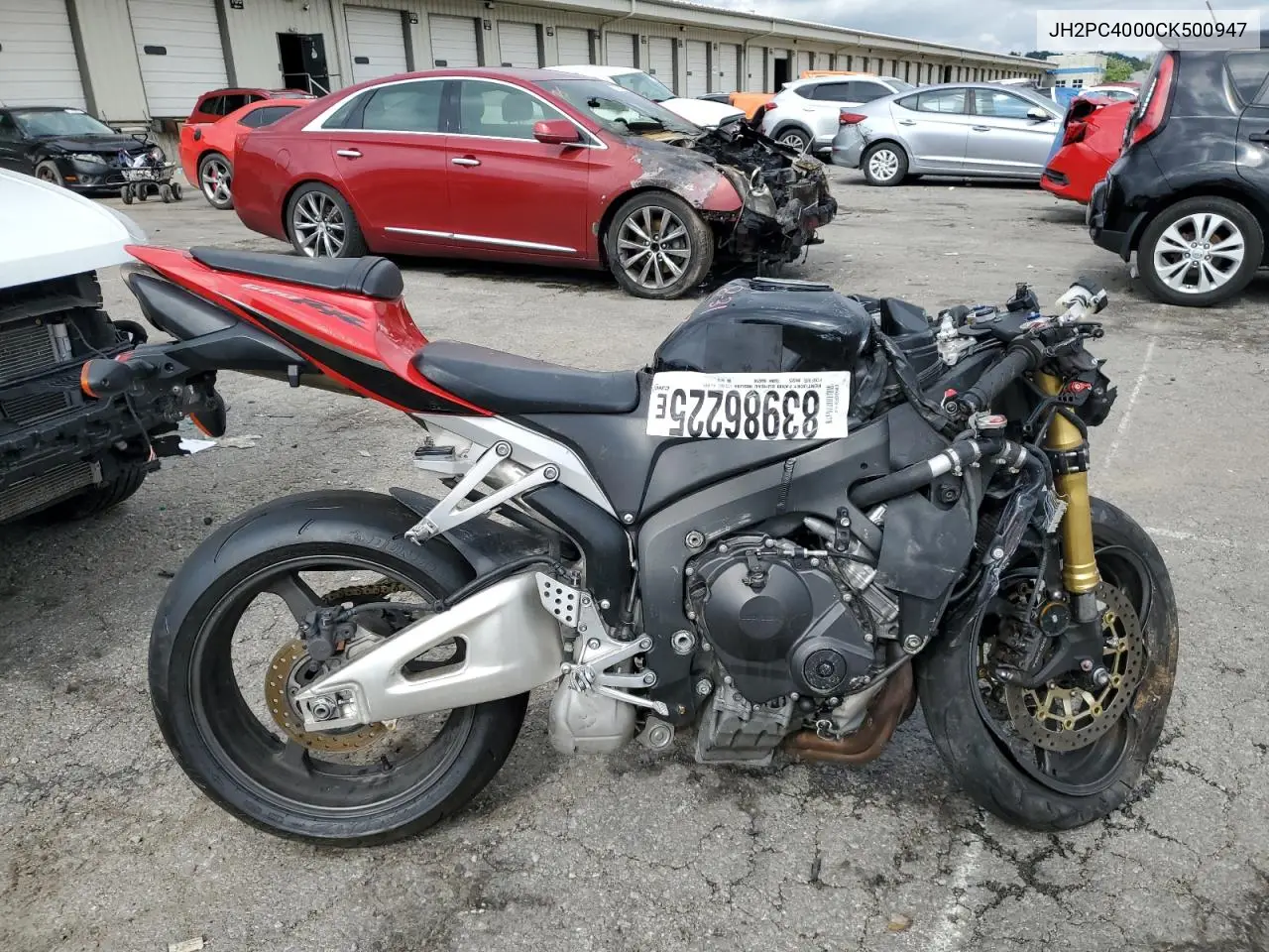 JH2PC4000CK500947 2012 Honda Cb600
