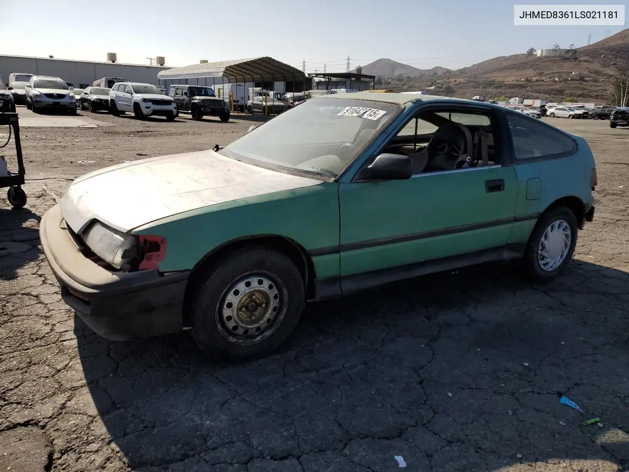 JHMED8361LS021181 1990 Honda Civic Crx 1.5 Hf