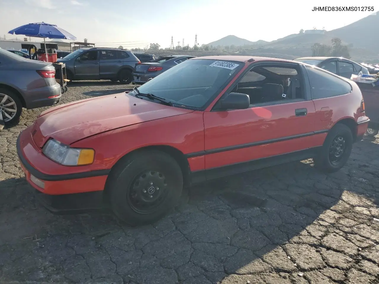 JHMED836XMS012755 1991 Honda Civic Crx 1.5 Hf