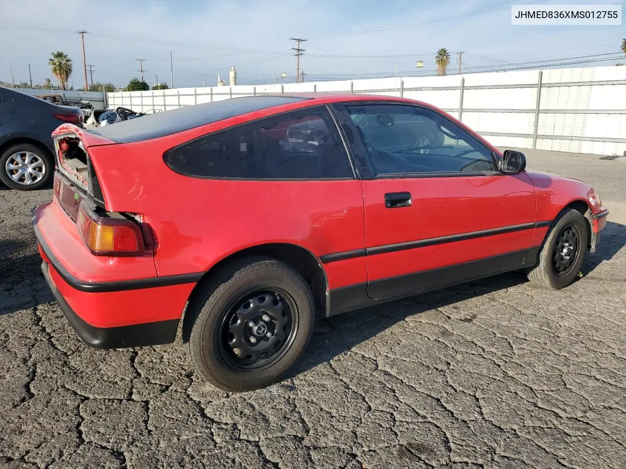 JHMED836XMS012755 1991 Honda Civic Crx 1.5 Hf