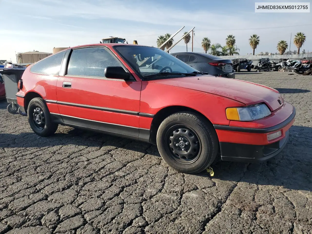 JHMED836XMS012755 1991 Honda Civic Crx 1.5 Hf