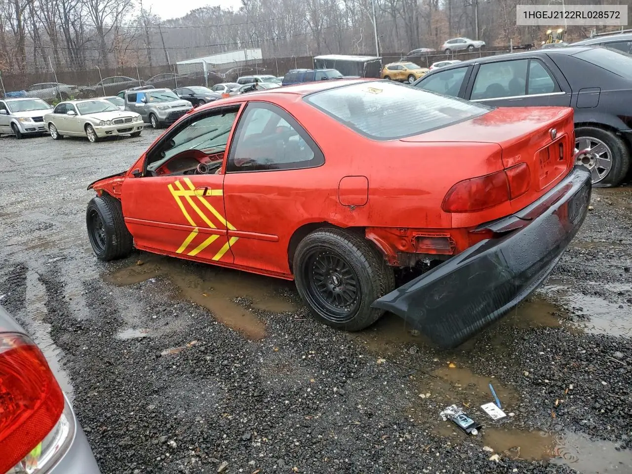 1HGEJ2122RL028572 1994 Honda Civic Dx