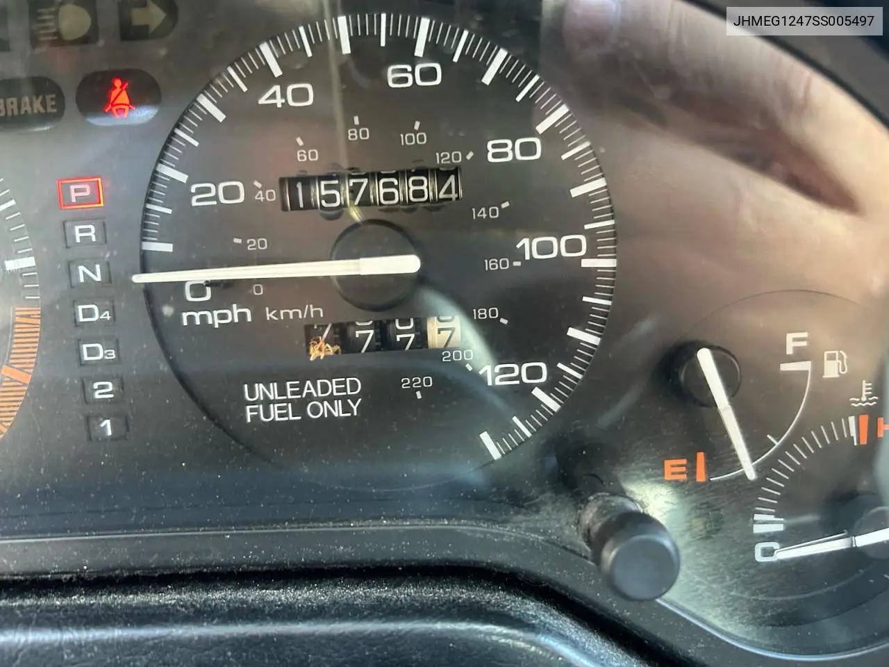 JHMEG1247SS005497 1995 Honda Civic Del Sol S