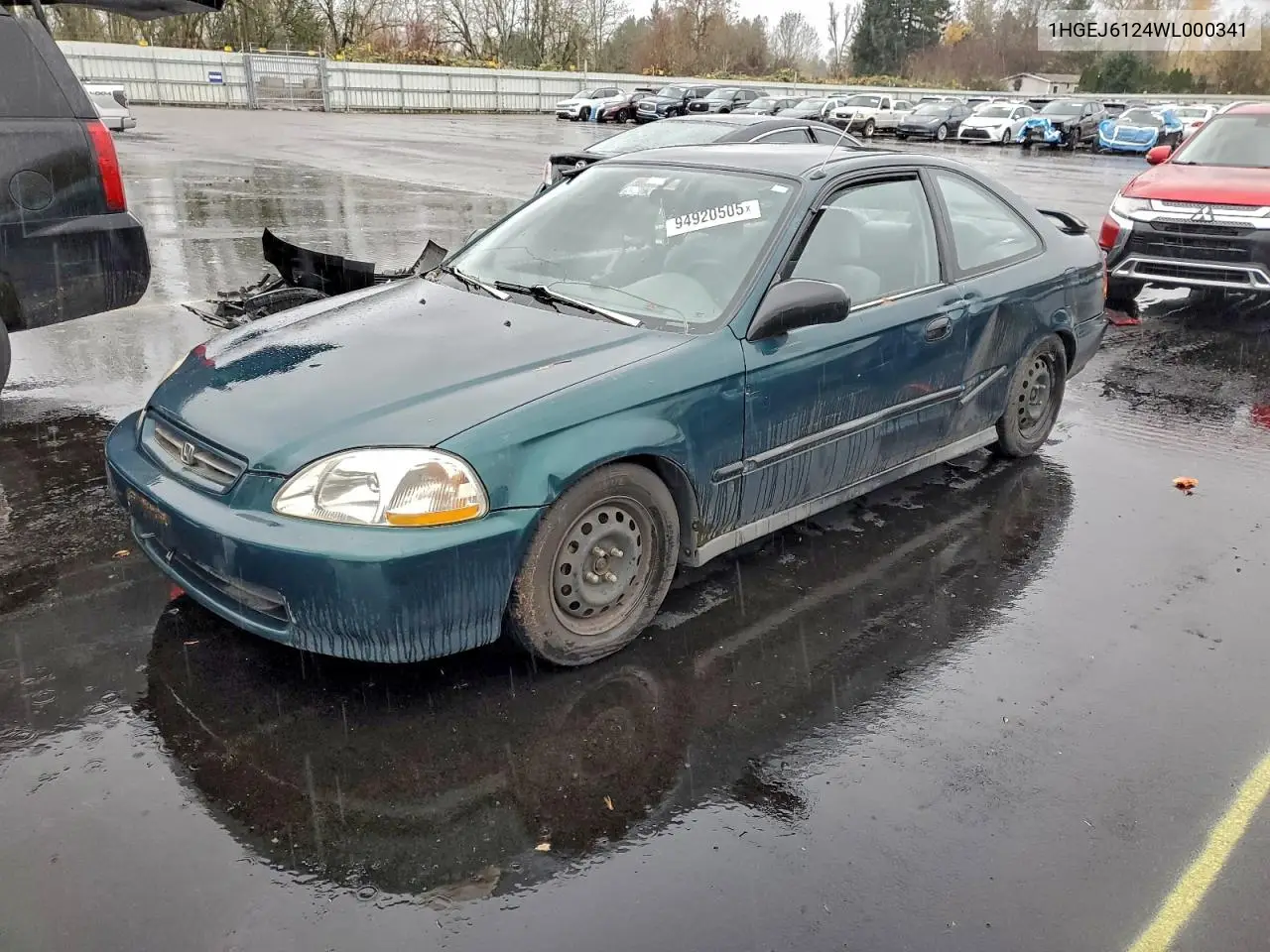 1HGEJ6124WL000341 1998 Honda Civic Dx