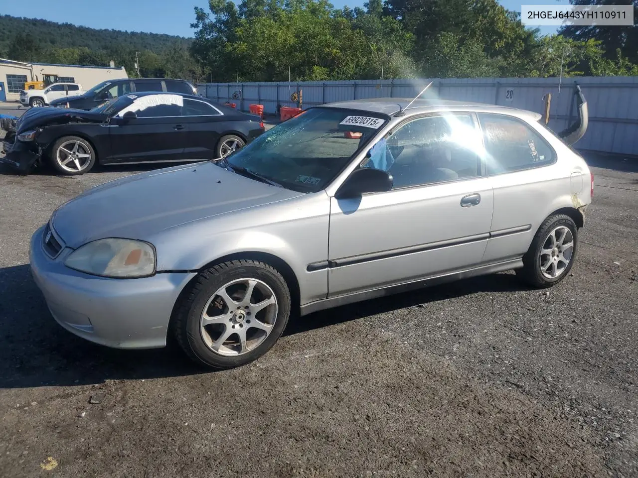 2HGEJ6443YH110911 2000 Honda Civic Dx