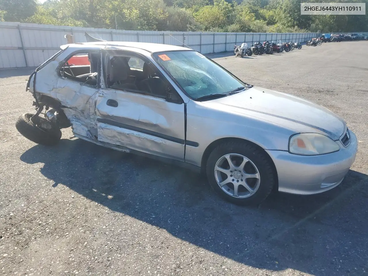 2HGEJ6443YH110911 2000 Honda Civic Dx