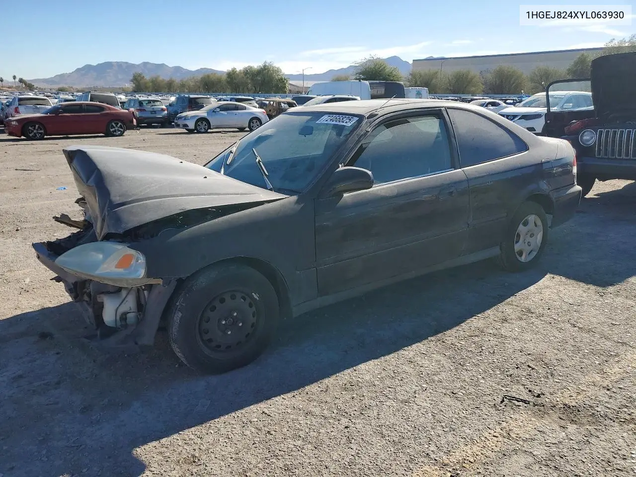 1HGEJ824XYL063930 2000 Honda Civic Ex