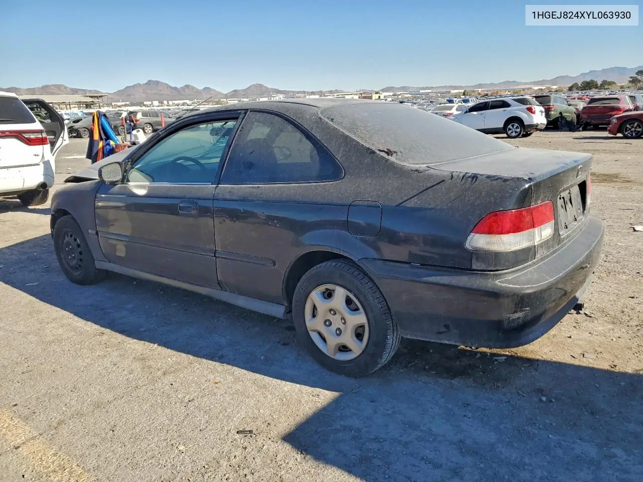 1HGEJ824XYL063930 2000 Honda Civic Ex