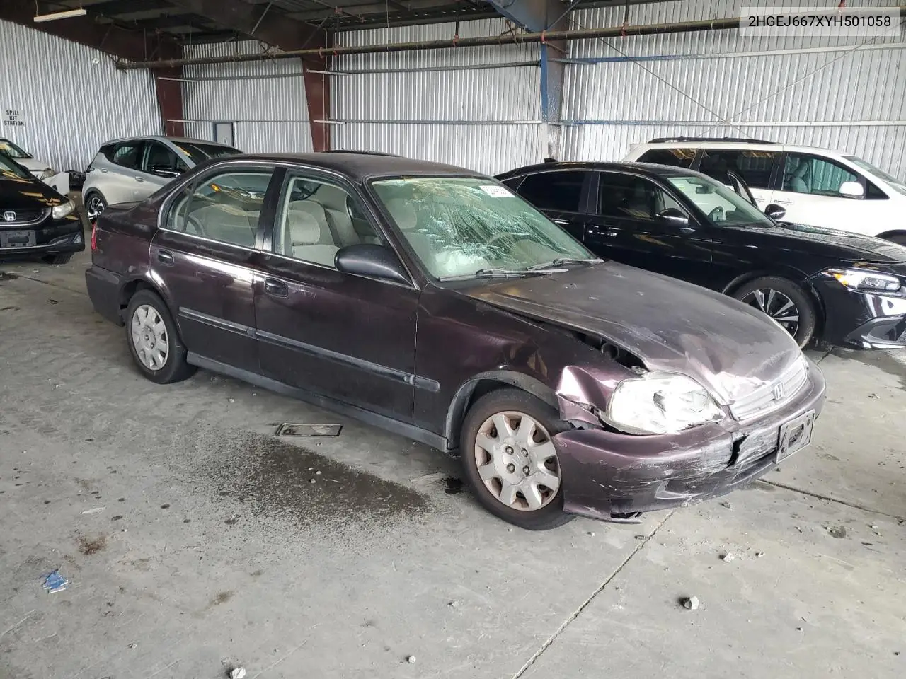 2HGEJ667XYH501058 2000 Honda Civic Lx