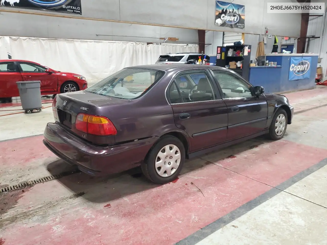 2HGEJ6675YH520424 2000 Honda Civic Lx