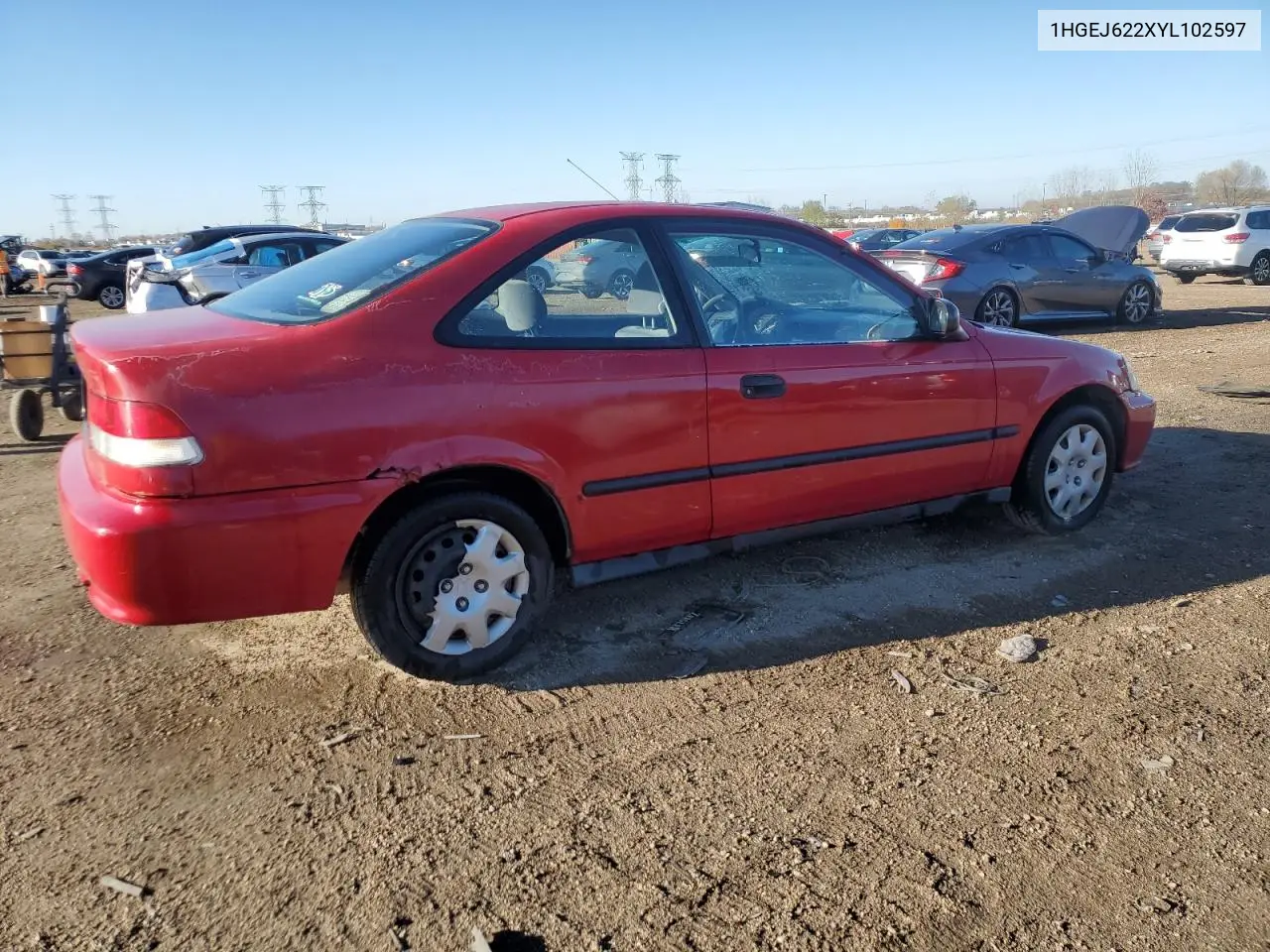 1HGEJ622XYL102597 2000 Honda Civic Dx