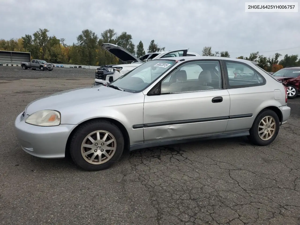2HGEJ6425YH006757 2000 Honda Civic Cx