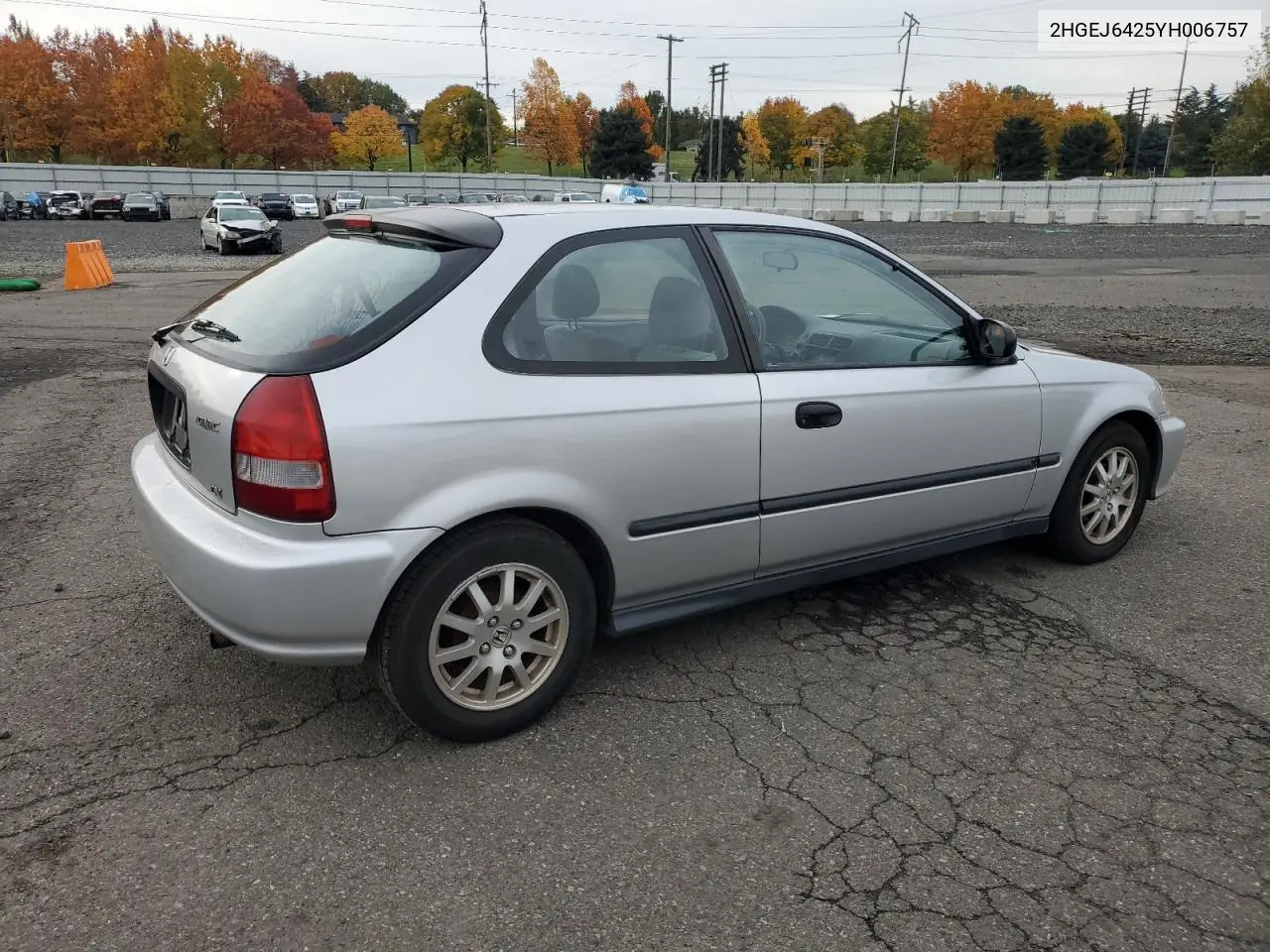 2HGEJ6425YH006757 2000 Honda Civic Cx