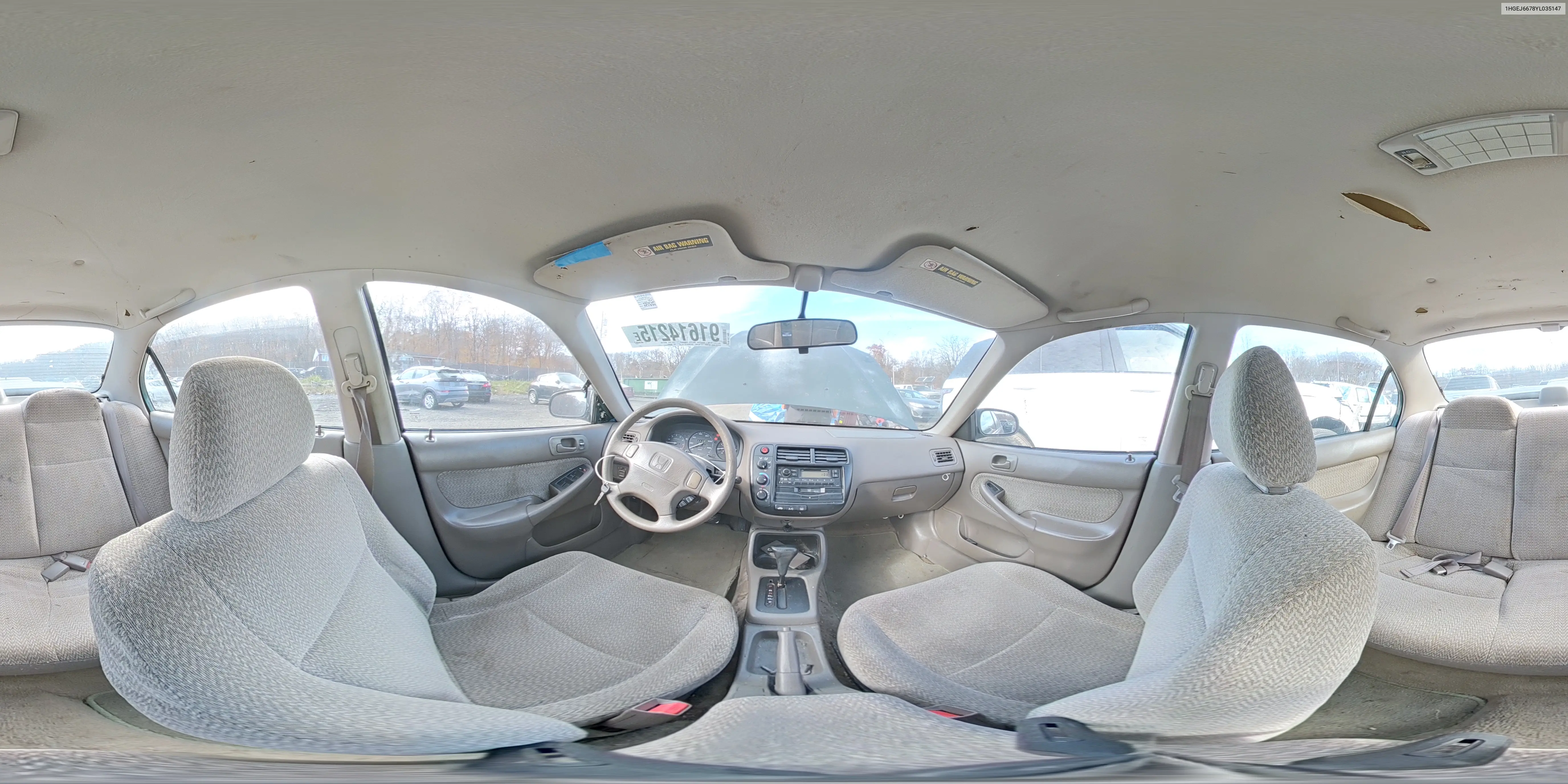 1HGEJ6678YL035147 2000 Honda Civic Lx