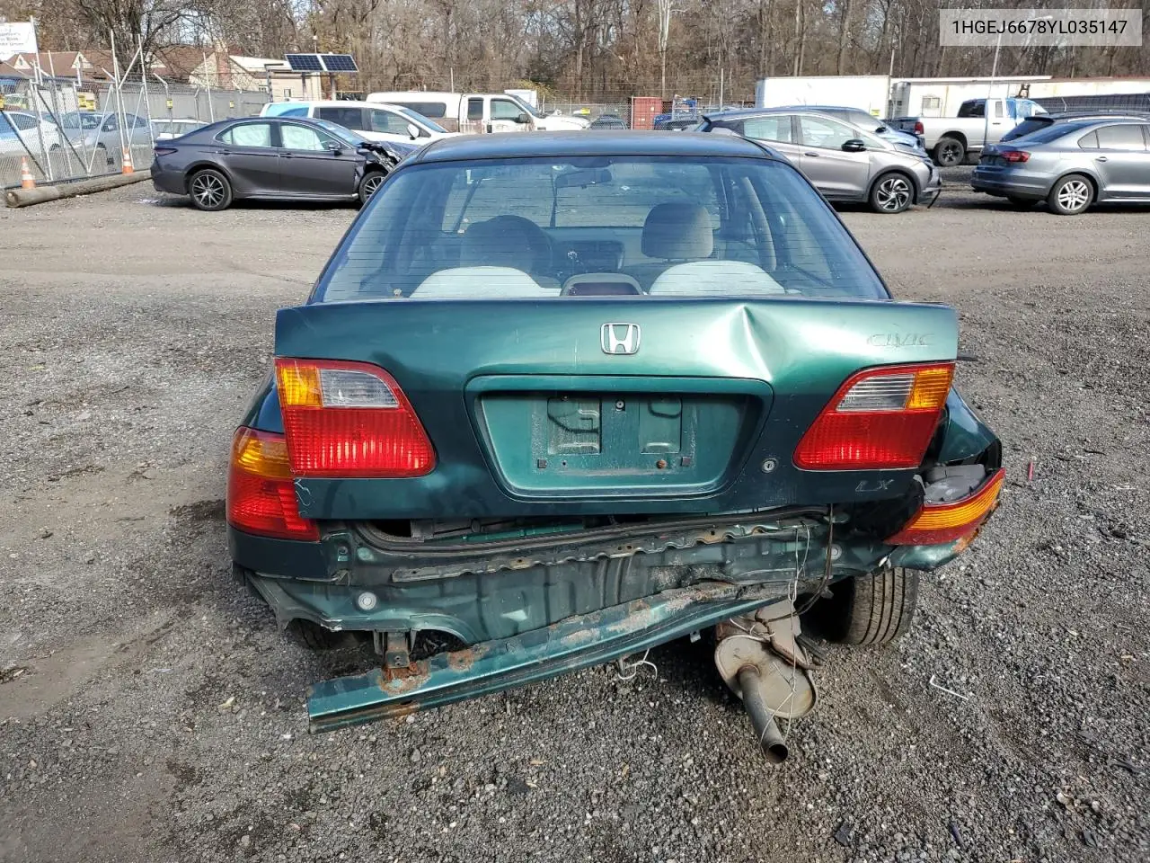 1HGEJ6678YL035147 2000 Honda Civic Lx
