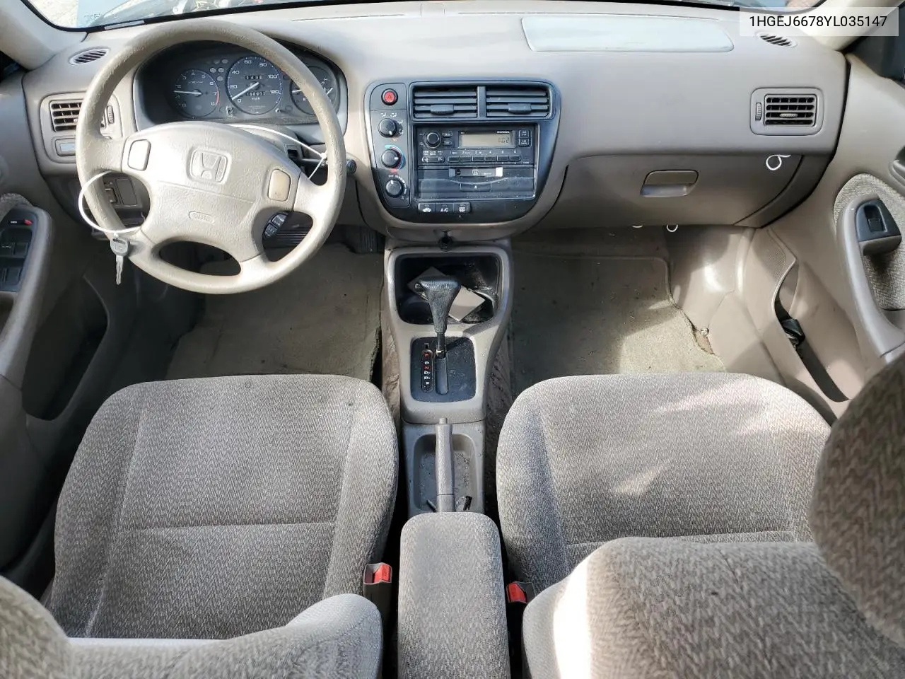 1HGEJ6678YL035147 2000 Honda Civic Lx