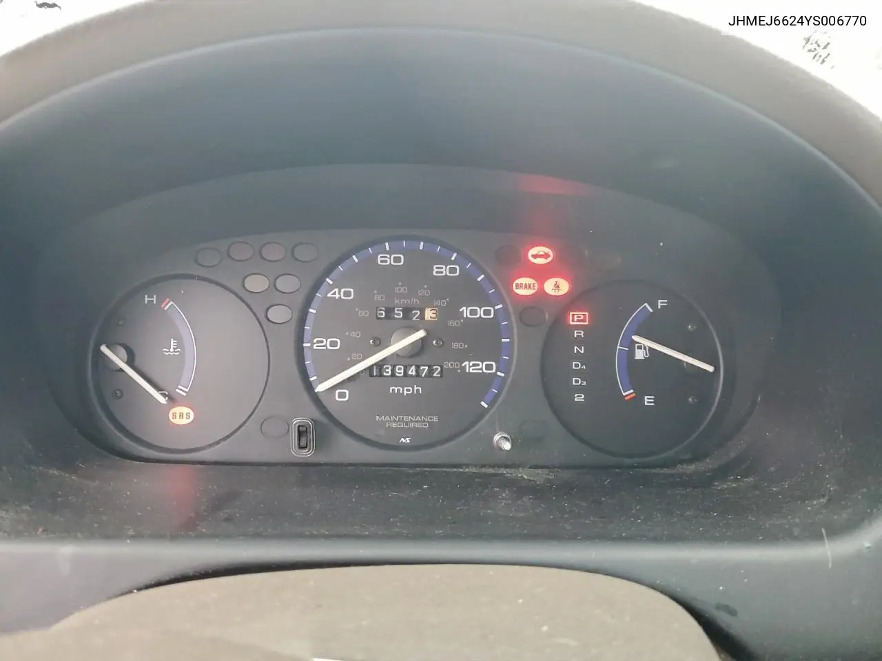JHMEJ6624YS006770 2000 Honda Civic Dx