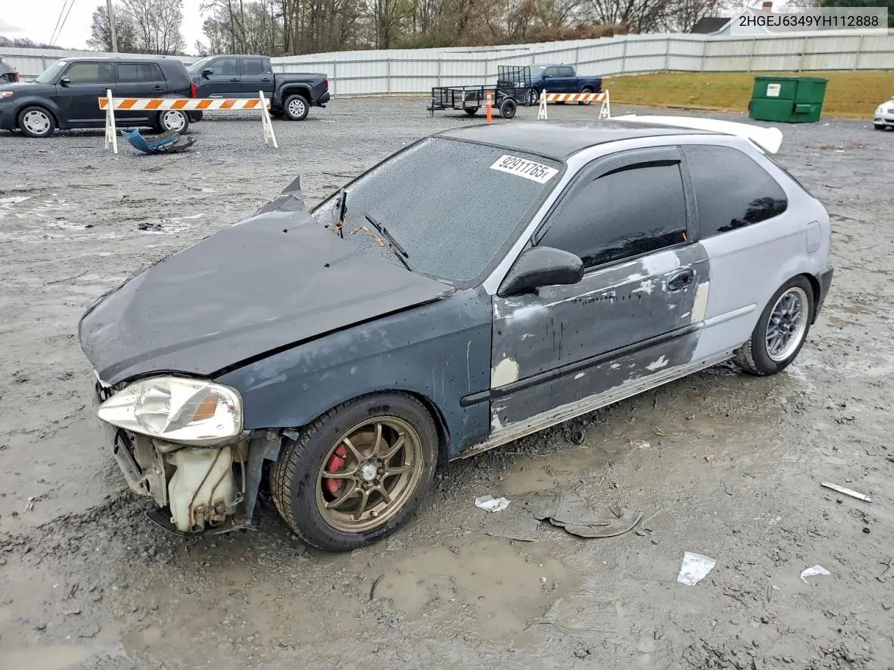 2HGEJ6349YH112888 2000 Honda Civic Dx