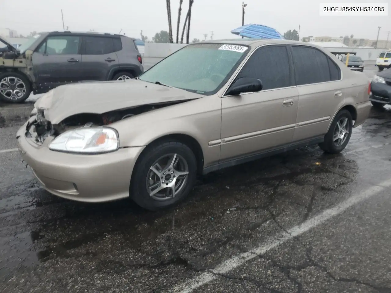 2HGEJ8549YH534085 2000 Honda Civic Ex