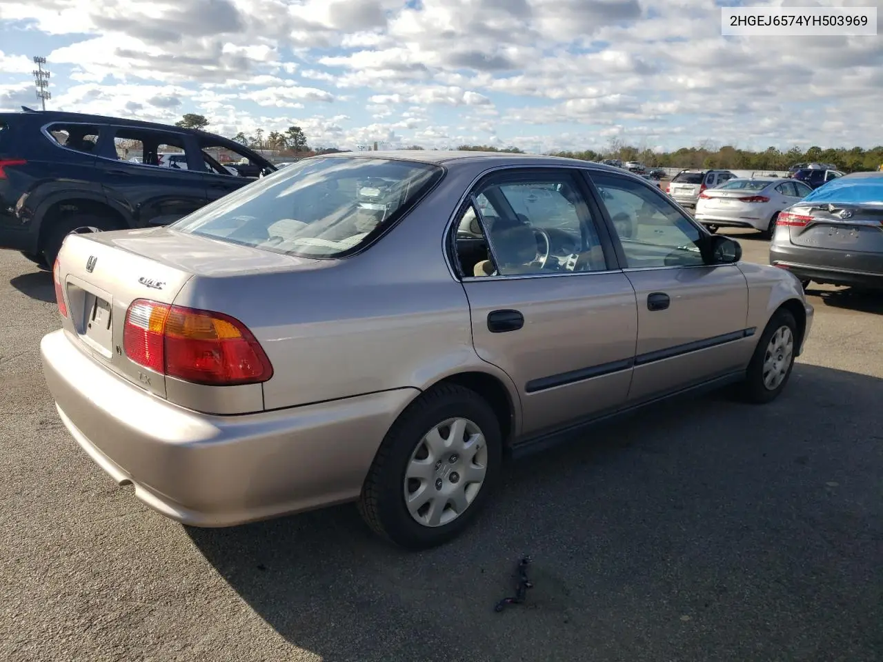 2HGEJ6574YH503969 2000 Honda Civic Lx