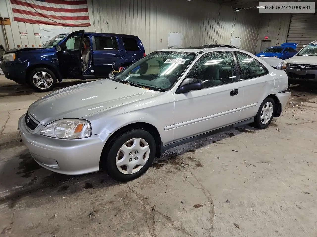 1HGEJ8244YL005831 2000 Honda Civic Ex