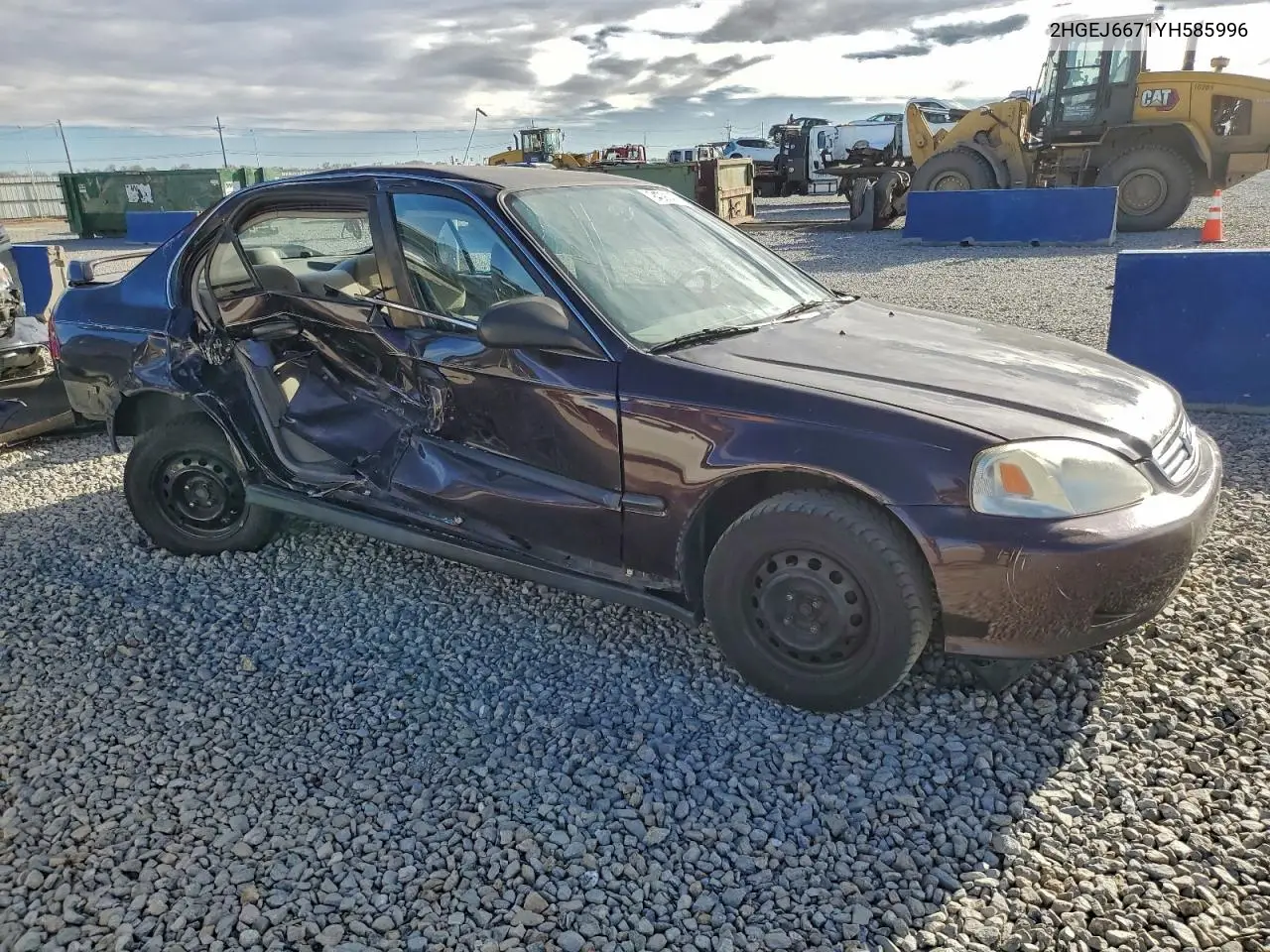 2HGEJ6671YH585996 2000 Honda Civic Lx
