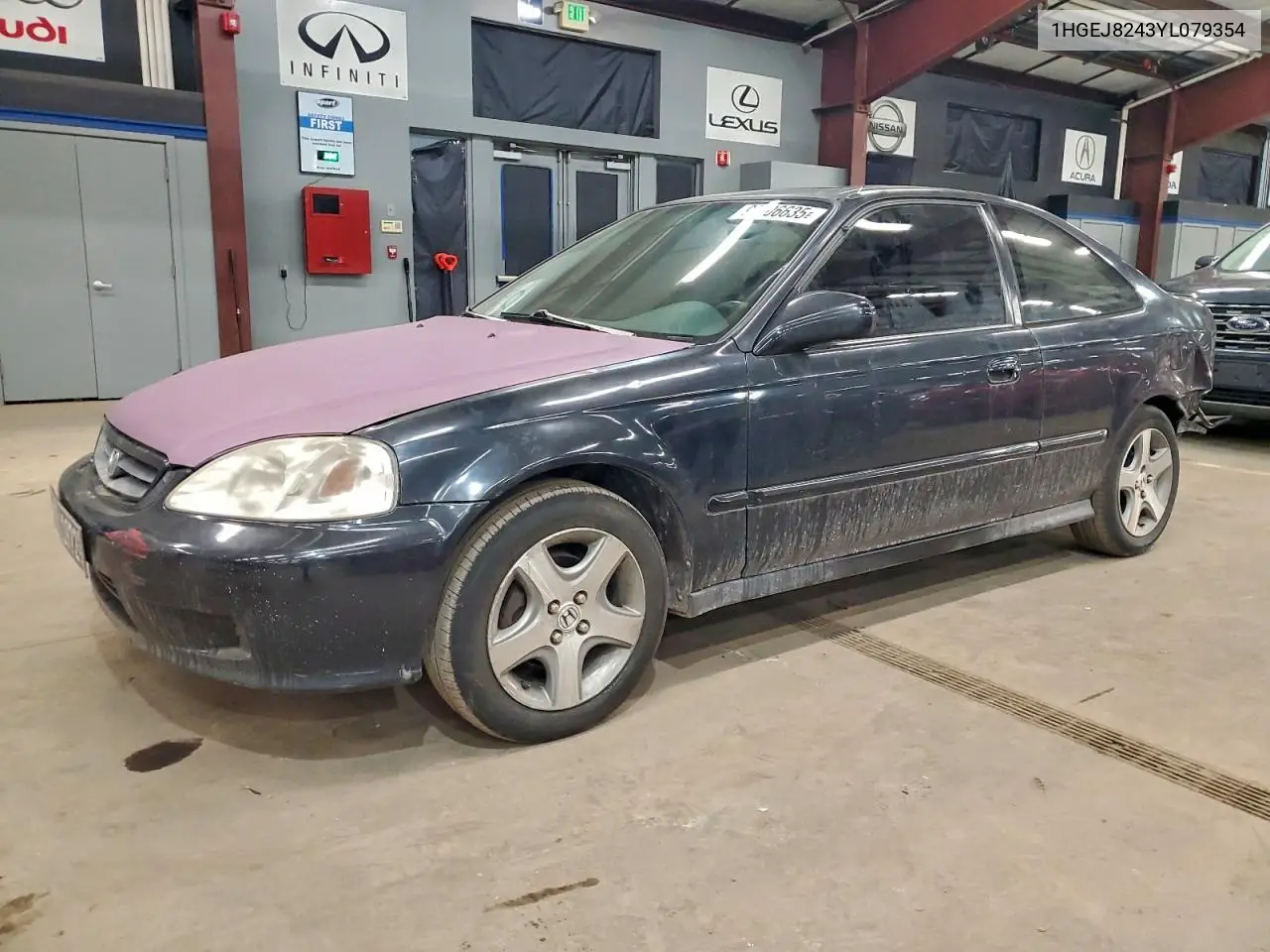 1HGEJ8243YL079354 2000 Honda Civic Ex