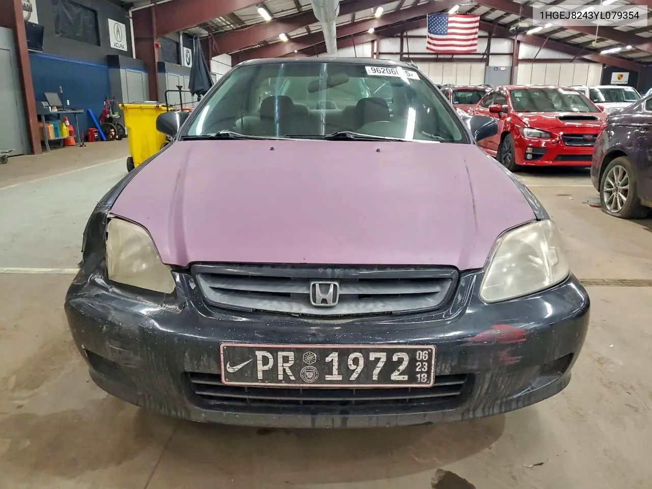 1HGEJ8243YL079354 2000 Honda Civic Ex
