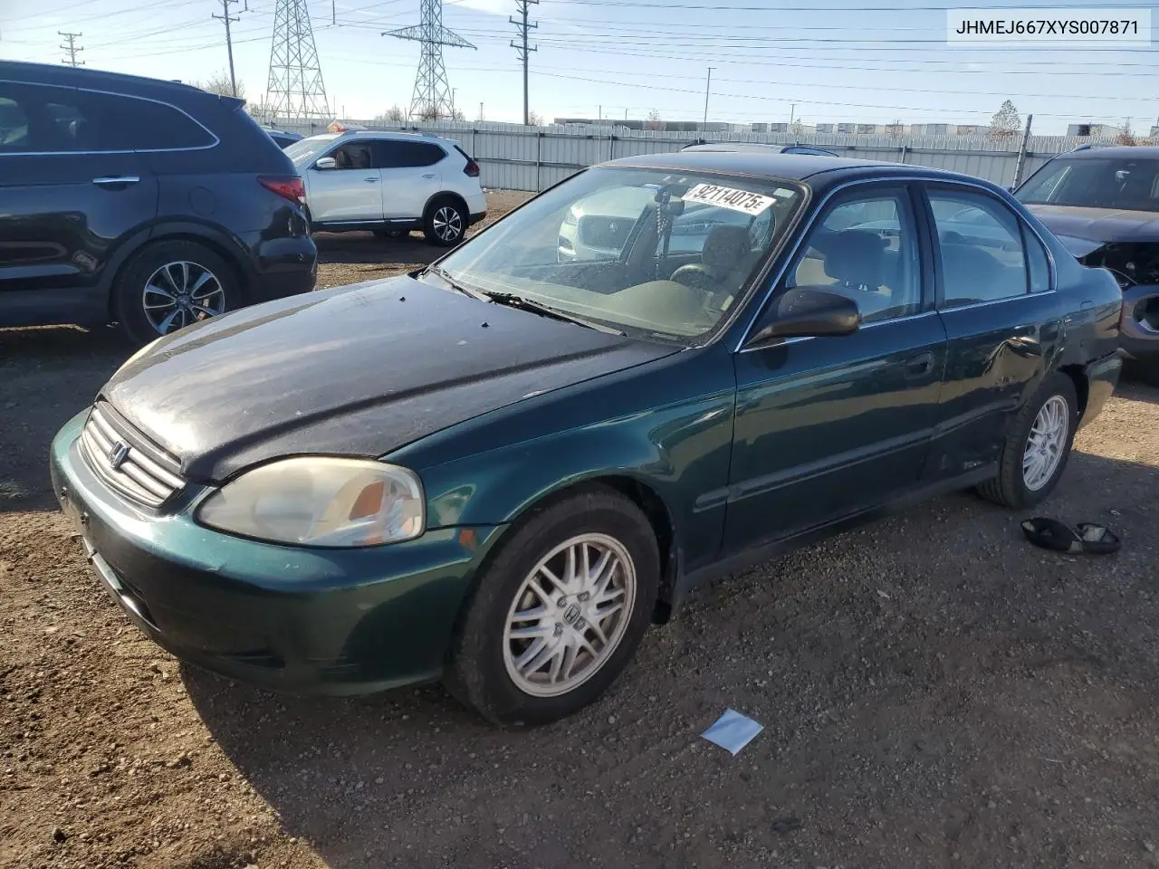 JHMEJ667XYS007871 2000 Honda Civic Lx