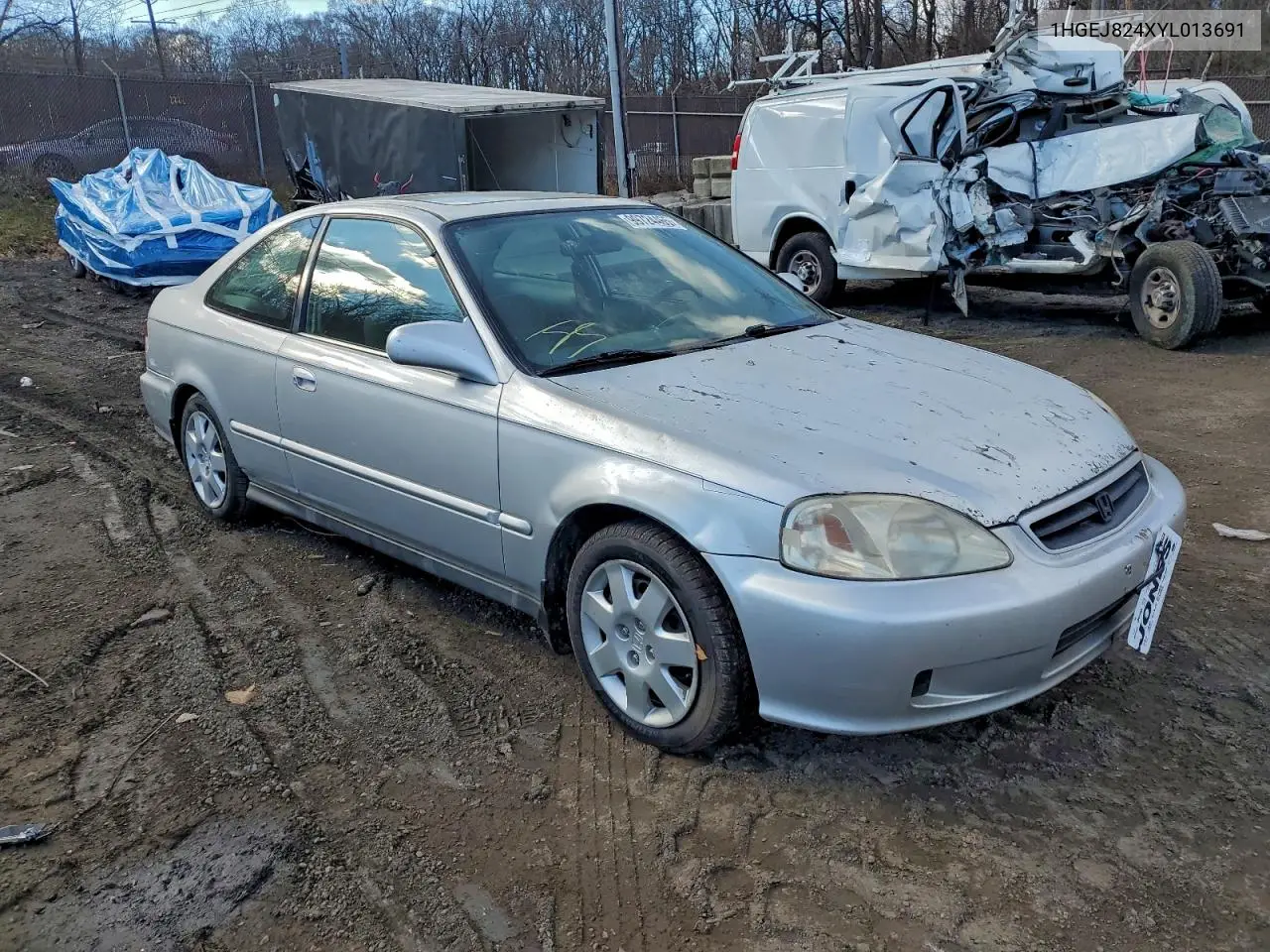 1HGEJ824XYL013691 2000 Honda Civic Ex
