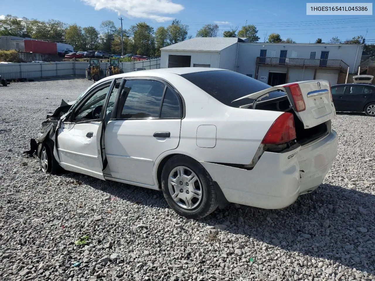 1HGES16541L045386 2001 Honda Civic Lx